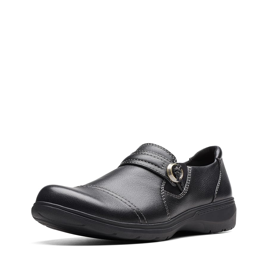 Clarks Collection Women's Carleigh Pearl Oxford Flat, Black